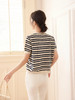 MUYANHUAN 初夏天丝亚麻针织衫，亲肤舒适，松弛感慵懒感的条纹衫 商品缩略图7