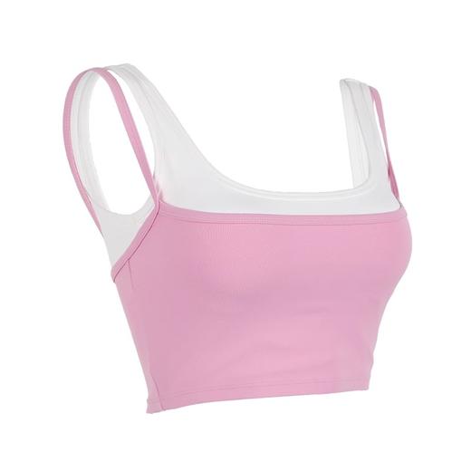 跃牌【周游世界系列】2025春夏新品真两件固定杯运动内衣高弹云柔莱卡健身服BR1622 商品图4