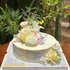 鲜花蛋糕，10寸，因季节不同，鲜花款式会随机搭配调整，鲜花均为清洗后装饰，不可食用 商品缩略图0