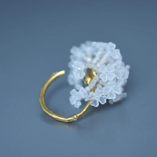 订购8周到｜Monshiro-ajisai-绣球 戒指［日本设计师］ 商品图2