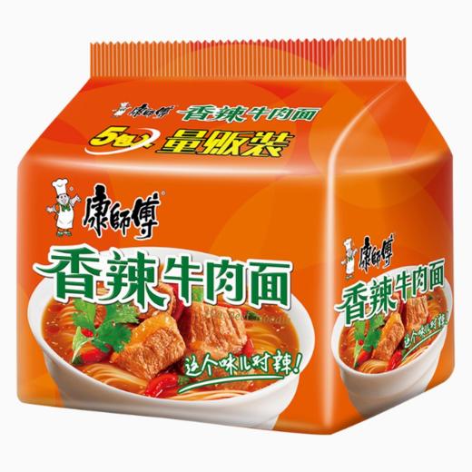 102g康师傅精代五连包香辣牛肉面 商品图0