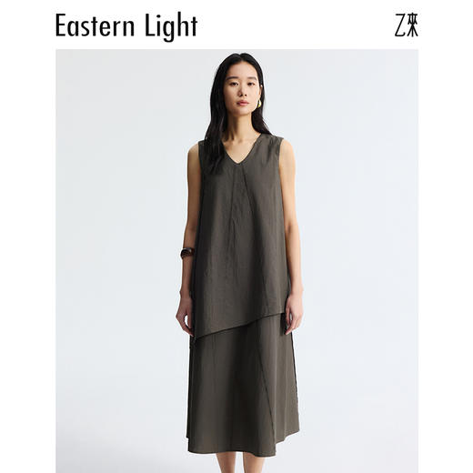 Eastern Light/乙来【天然匹马棉纤维】无袖连衣裙春季法式长裙 商品图2