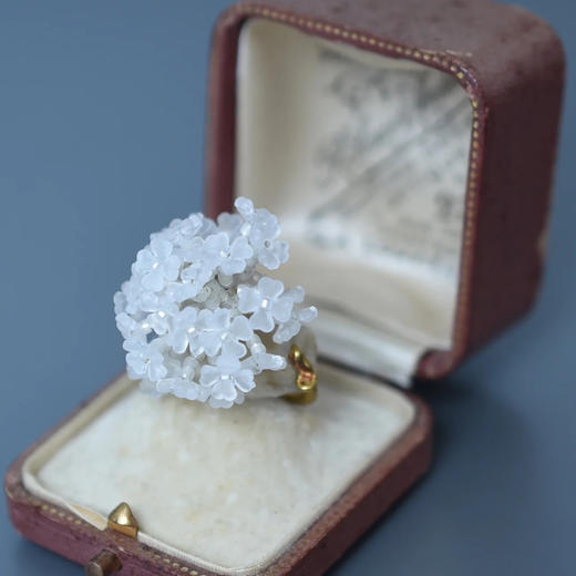 订购8周到｜Monshiro-ajisai-绣球 戒指［日本设计师］ 商品图4