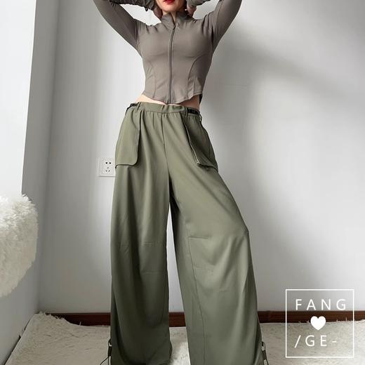 跃牌【周游世界系列】2025春夏新款宽松休闲裤可调节腰头运动裤透气柔软束脚裤PT2401 商品图3