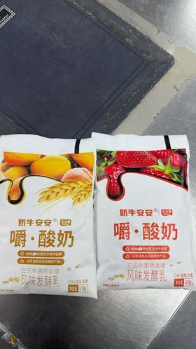 奶牛安安嚼酸奶黄桃燕麦口味170g