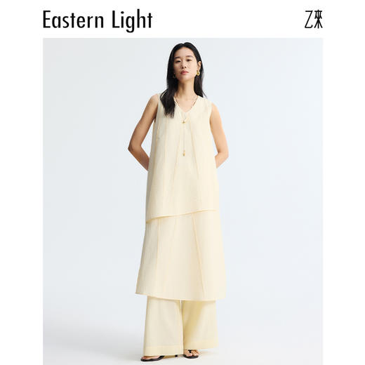 Eastern Light/乙来【天然匹马棉纤维】无袖连衣裙春季法式长裙 商品图1