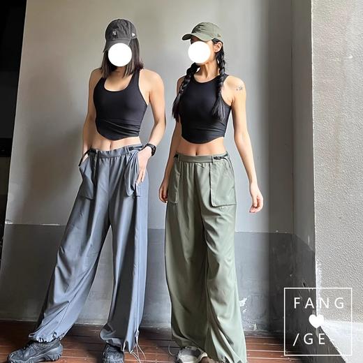 跃牌【周游世界系列】2025春夏新款宽松休闲裤可调节腰头运动裤透气柔软束脚裤PT2401 商品图2