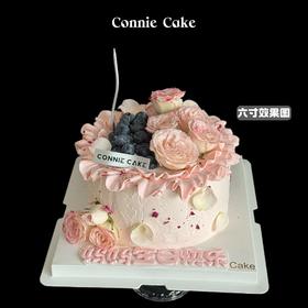 折射泡泡 蓝莓 女士生日蛋糕