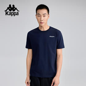 Kappa卡帕背靠背运动短袖男款夏季新款透气休闲t恤衫宽松半袖上衣K0F32TD21