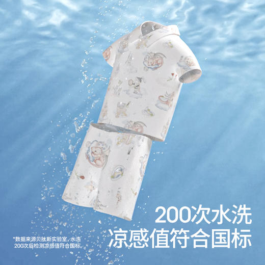 贝肽斯儿童睡衣新款家居服套装薄款薄荷凉感宝宝夏季短袖衣服★ 商品图1
