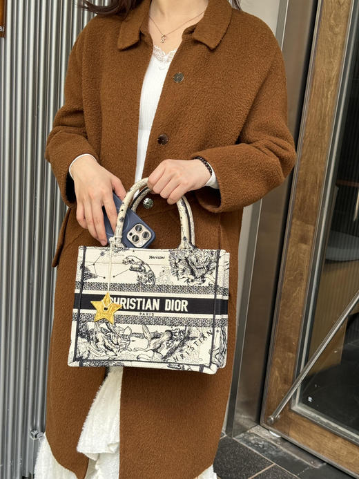 Dior 小号 奶白色 帆布刺绣 十二星座系列 托特 商品图3