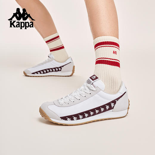 Kappa卡帕背靠背串标复古运动鞋2025新款男女跑鞋轻便透气德训鞋K0FX5MM18 商品图3