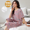 【自带胸垫！便携外出】新款睡衣女夏季短袖七分裤带胸垫可外穿夏款家居服套装。ry 商品缩略图6