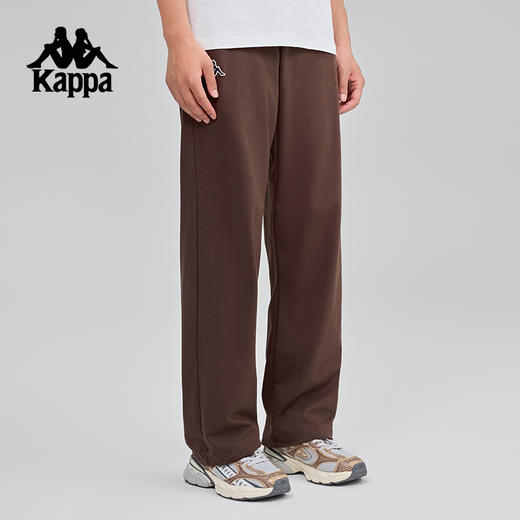 Kappa卡帕背靠背2025新款运动针织长裤男复古透气裤子休闲直筒裤K0F32AK05 商品图1