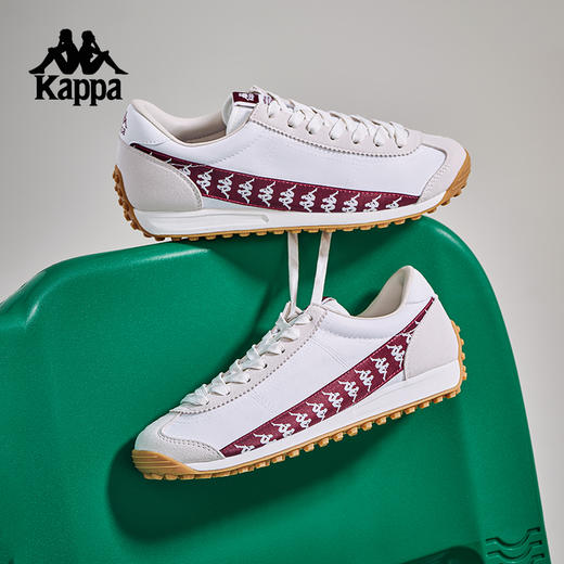 Kappa卡帕背靠背串标复古运动鞋2025新款男女跑鞋轻便透气德训鞋K0FX5MM18 商品图0