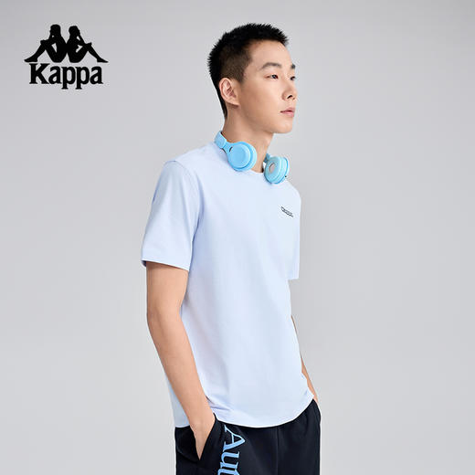 Kappa卡帕背靠背运动短袖男款夏季新款透气休闲t恤衫宽松半袖上衣K0F32TD21 商品图2