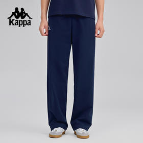 Kappa卡帕背靠背2025新款运动针织长裤男复古透气裤子休闲直筒裤K0F32AK05