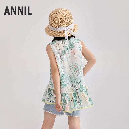 女童全腰牛仔短裤夏季新款安奈儿童装EG526136 商品图2