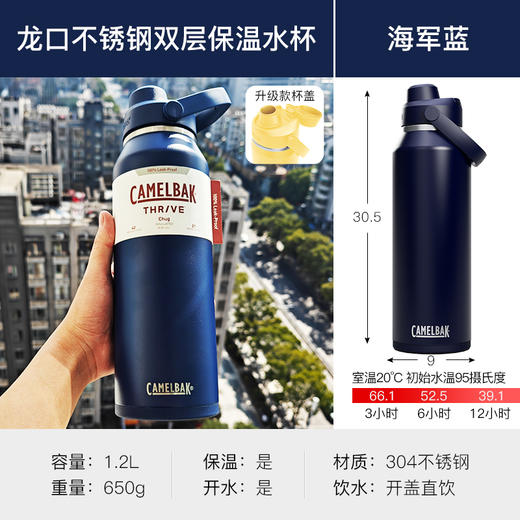 驼峰运动保温杯男士大容量水杯女户外保温壶健身水壶杯子CAMELBAK 商品图7
