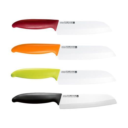 FOREVER 陶瓷刀NCS系列三德刀水果刀菜刀豆沙色150mm-YHD 商品图11
