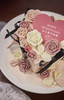 玫瑰花语蝴蝶结爱心蛋糕 商品缩略图3