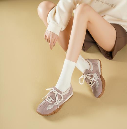 西村名物2025年春季新款超轻舒适软底系带休闲鞋运动鞋T25AM14911 商品图5