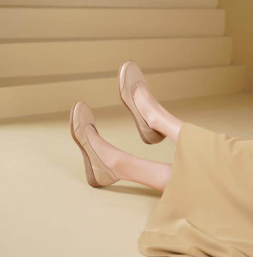 西村名物2025年春季新款舒适平底小尖头单鞋T25AE14341 商品图5