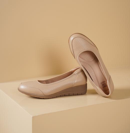 西村名物2025年春季新款舒适平底小尖头单鞋T25AE14341 商品图3