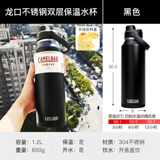 驼峰运动保温杯男士大容量水杯女户外保温壶健身水壶杯子CAMELBAK 商品图6
