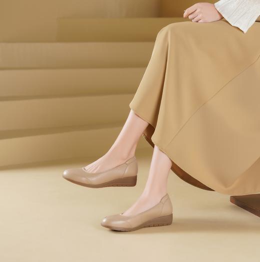 西村名物2025年春季新款舒适平底小尖头单鞋T25AE14341 商品图4