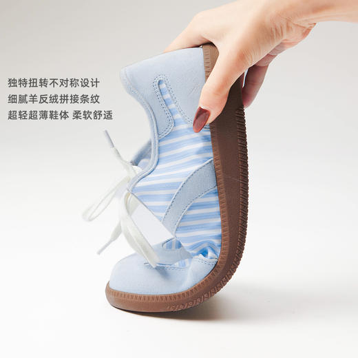 [福利价]lost in echo2025春夏新款条纹轻薄透气休闲厚底板鞋德训鞋T头鞋 商品图1