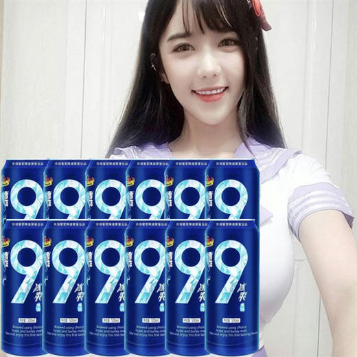 雪花啤酒 冰爽9度  500ml*12罐/箱 雪花不飘我不飘 商品图0