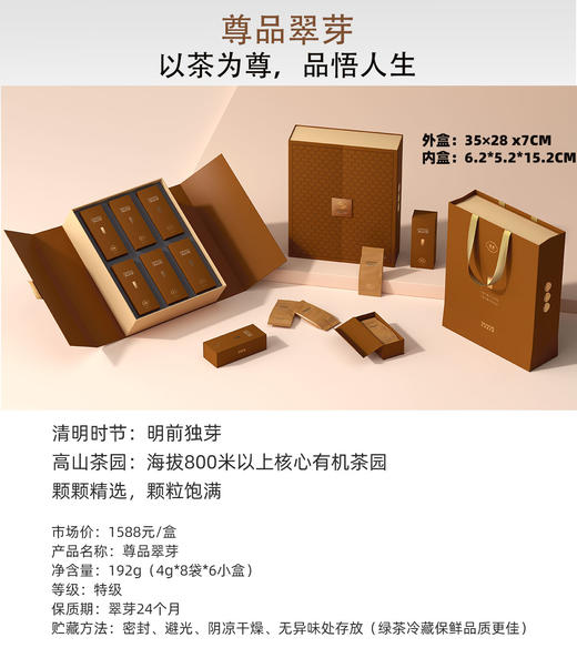 丹寨茗卓尊品系列 尊品翠芽 尊品红眉-茶叶 商品图2