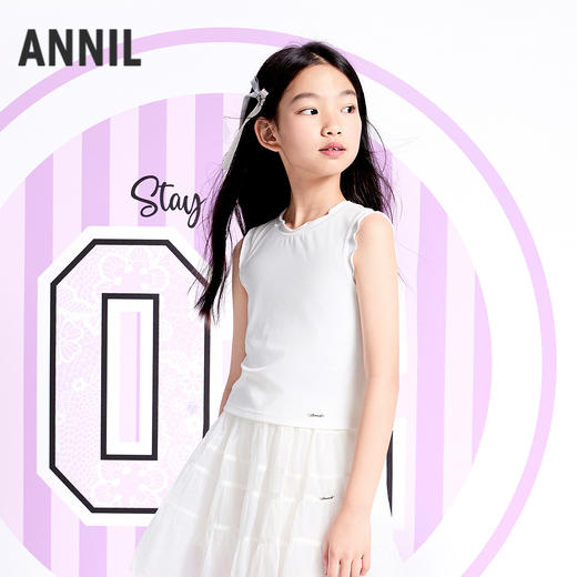 【实体店同款】女童针织背心夏季新款安奈儿童装AG522682 商品图1