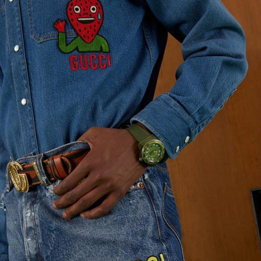  【GUCCI古驰 Dive系列腕表】 自动机械机芯 PC塑料表带 40mm 绿色表盘 男表（2.14-2.23停发） 商品图3