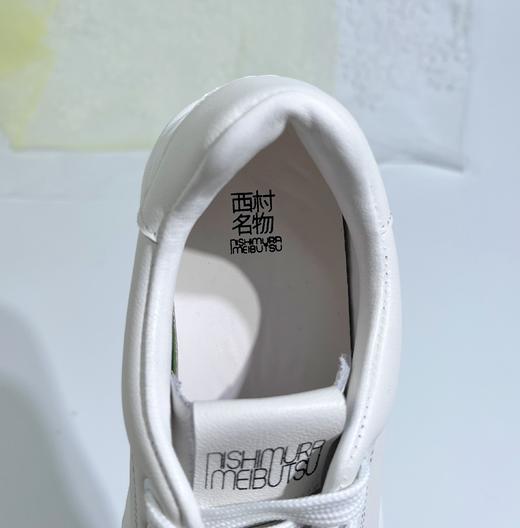 西村名物2025年春季新款超轻舒适软底系带休闲鞋运动鞋小白鞋T25CM38941 商品图4