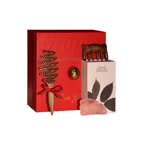 Krramel 养生护发礼盒 LH-010 中号松塔梳+猫咪经络梳+刮痧板 经络梳猪鬃梳实用生日结婚礼物新婚伴手礼