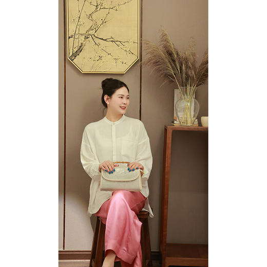 【温小暖结缘款超百搭衬衫（20710365-洁白）】 商品图2