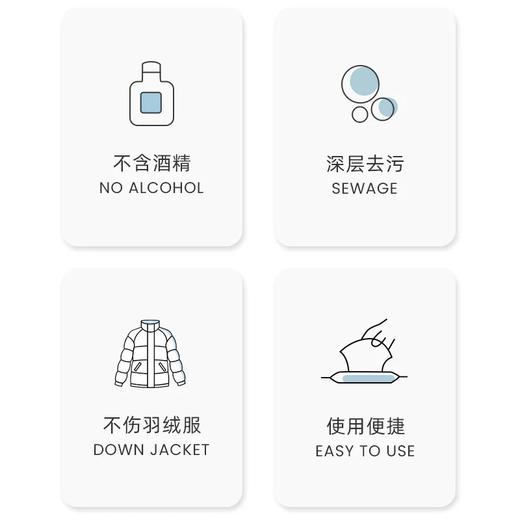 哎小巾(卡哇奇)多功能擦羽绒服清洁湿巾12抽 便携去污渍免水洗擦拭棉衣干洗去油湿纸巾 商品图3