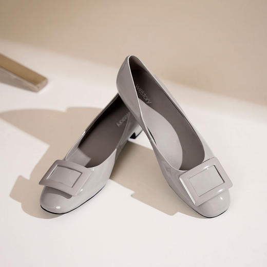 Westory2025年春季圆头平跟通勤百搭甜美浅口单鞋S25AE58821 商品图9