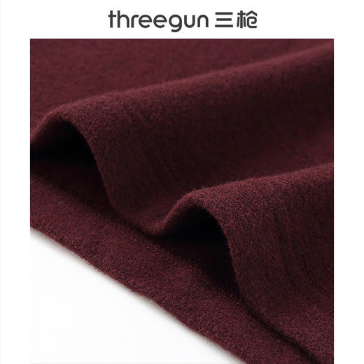 Threegun三枪 【羊毛磨绒】自由高领男士长袖上衣打底衫-23127A911 商品图5