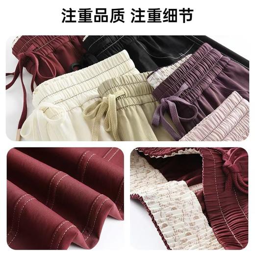 11.11最后促，不参与退货！五只白鹅—舒柔特免熨抗皱休闲女春夏季防晒高腰宽松显瘦直筒裤2503 商品图2