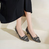 Westory2025年春季小方头低跟方扣通勤百搭浅口单鞋S25AE58901 商品缩略图7