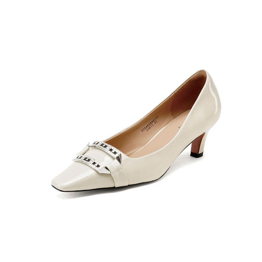 Westory2025年春季小方头低跟方扣通勤百搭浅口单鞋S25AE58901 商品图1