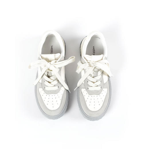 Westory2025年春季休闲运动滑板鞋水染小牛皮S25AM58931 商品图2