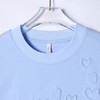 T2731夏季高级感新款韩版立体爱心纯色圆领短袖T恤时尚休闲百搭上衣 商品缩略图2