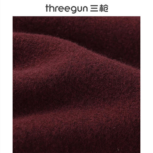 Threegun三枪 【羊毛磨绒】自由高领男士长袖上衣打底衫-23127A911 商品图6