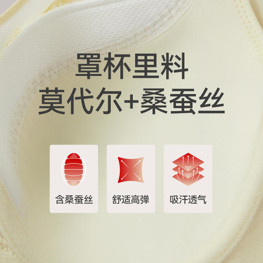 Threegun三枪 蕾丝花边女士文胸-T90023A01 商品图10