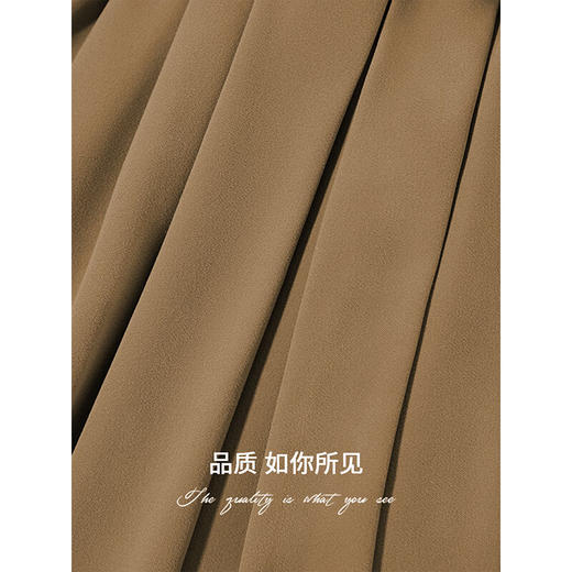 COCOBELLA重工捏褶木耳腰奶奶裤凉感高腰九分休闲裤PA3071-2 商品图4