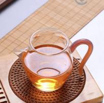 璃匠-耐热玻璃玲珑公杯(琥珀色)鱼之吻公道杯260ml 商品图3